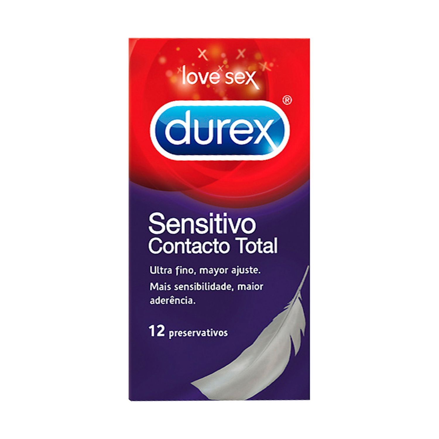 durex sensitivo contacto total preservativos 12uds