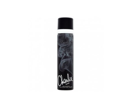 charlie black perfumed body fragrance 75ml