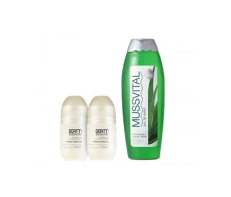 mussvital desodorante hiperhidrosis 2udsx75ml gel ba o vit e y aloe vera 100ml