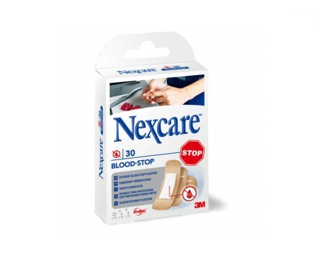 nexcare blood stop tiras adhesivas coagulantes surtido 30uds
