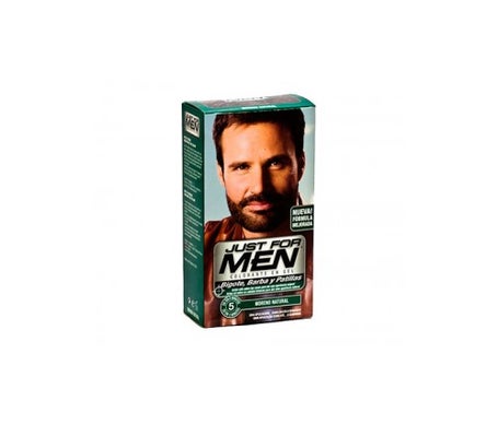 just for men gel colorante moreno para bigote y barba 30ml