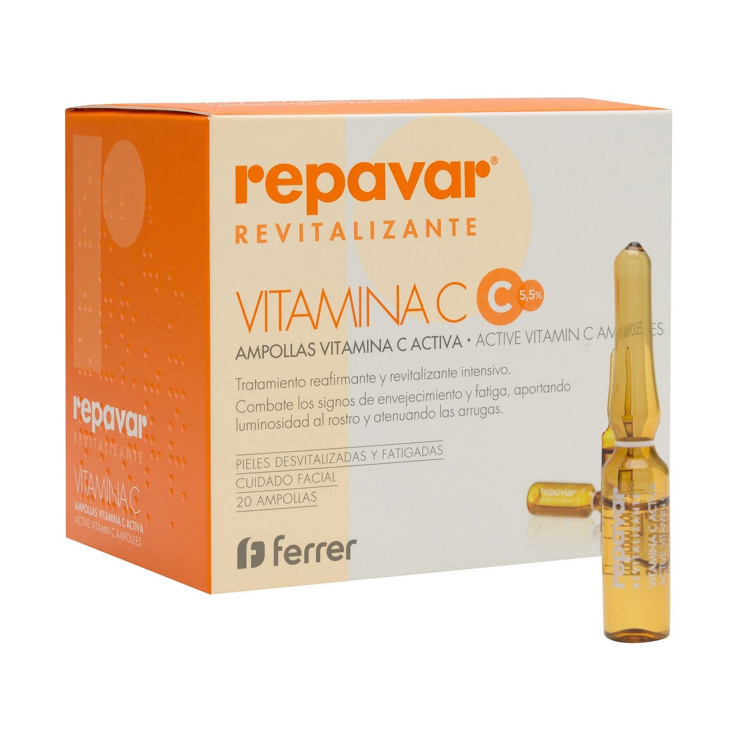 repavar revitalizante ampollas de vitamina c 20ampx15ml