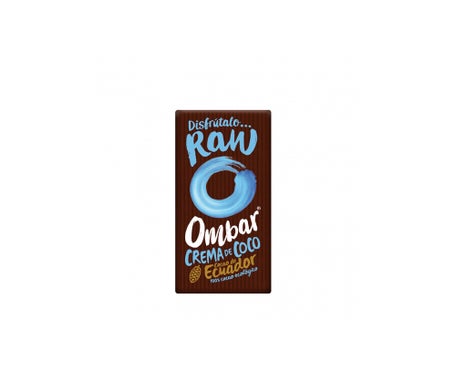 ombar tableta ecol gica de chocolate con crema de coco crudo 35g