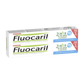 fluocaril junior 6 12 a os pack gel sabor chicle 2x75ml