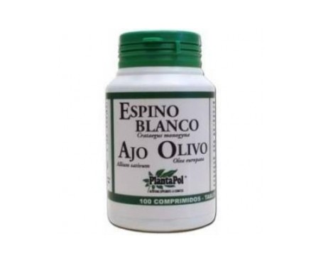 plantapol espino blanco ajo olivo 100 comprimidos