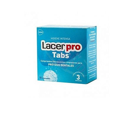 lacer protabs tabletas limpiadoras de pr tesis dentales 32uds