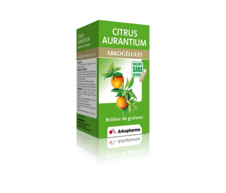 arkogelules citrus aurantium 45 glules botella
