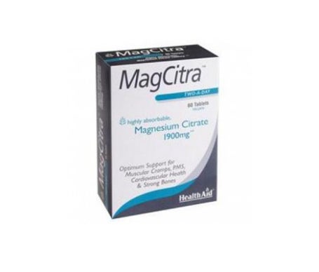 health aid magcitra citrato de magnesio 1900mg 60 comp