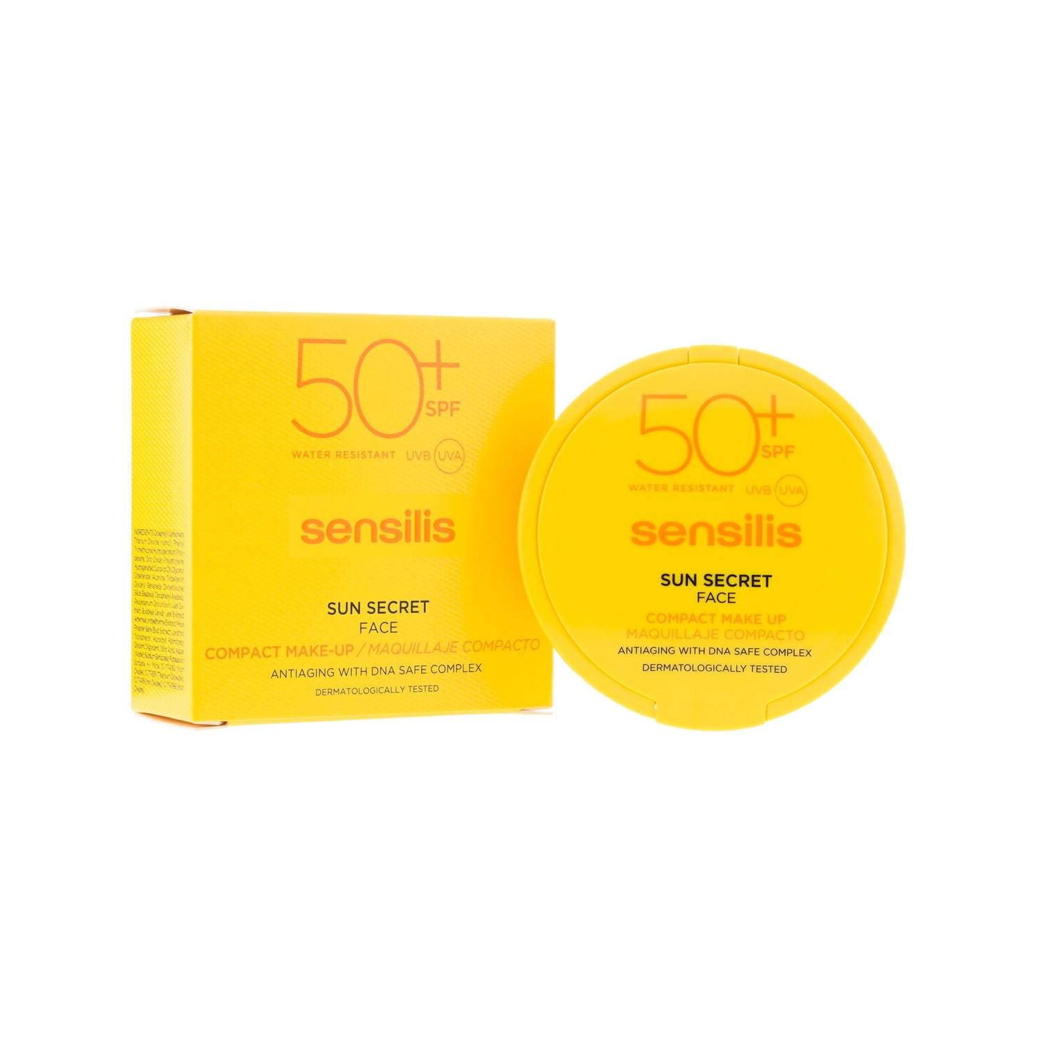 sensilis sun secret maquillaje compacto spf50 n02 golden 10g