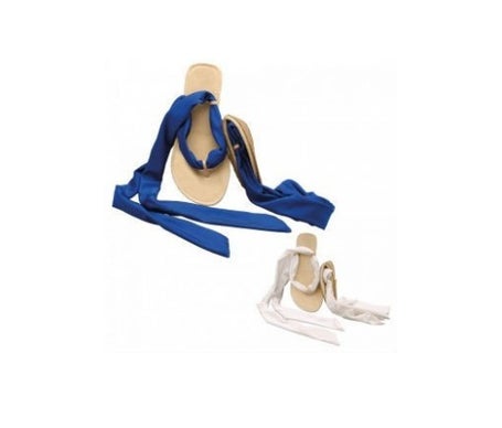 scholl pocket sandal blanca azul 35 36