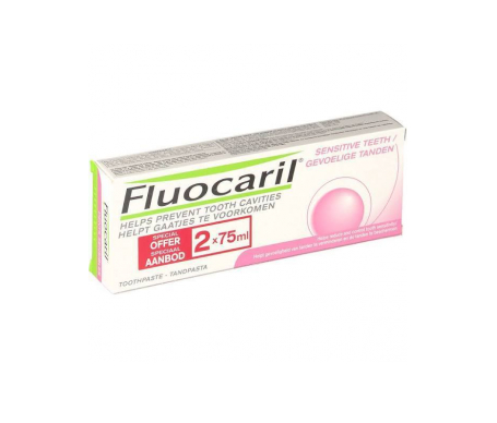 fluocaril sensitive teeth lote oferta especial 2 x 75 ml