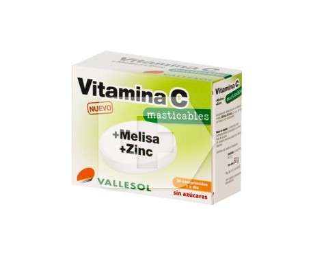 vallesol vitamina c melisa zinc 24comp