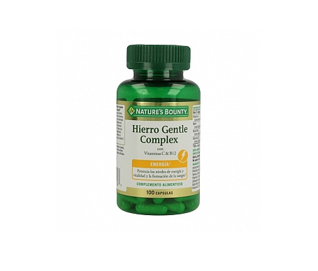 nature s bounty hierro gentle complex con vitaminas c b12 100 c ps