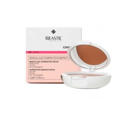 rilastil coverlab compact base maquillaje tono sand 10g