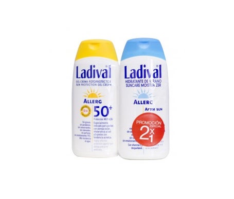 ladival pack pieles sensibles o al rgicas spf50 gel crema 200ml after sun 200ml