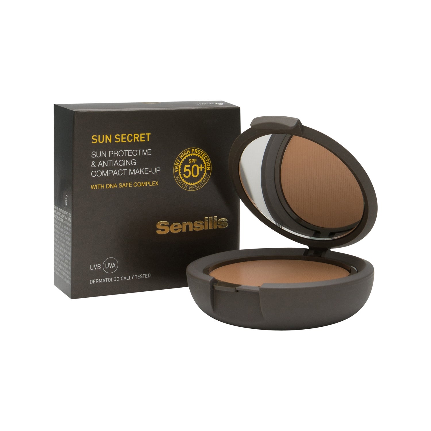 sensilis sun secret maquillaje compacto spf50 n03 bronze 10g